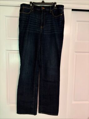 Talbots Dark Wash Straight Leg Women’s Jeans - Deep Indigo
